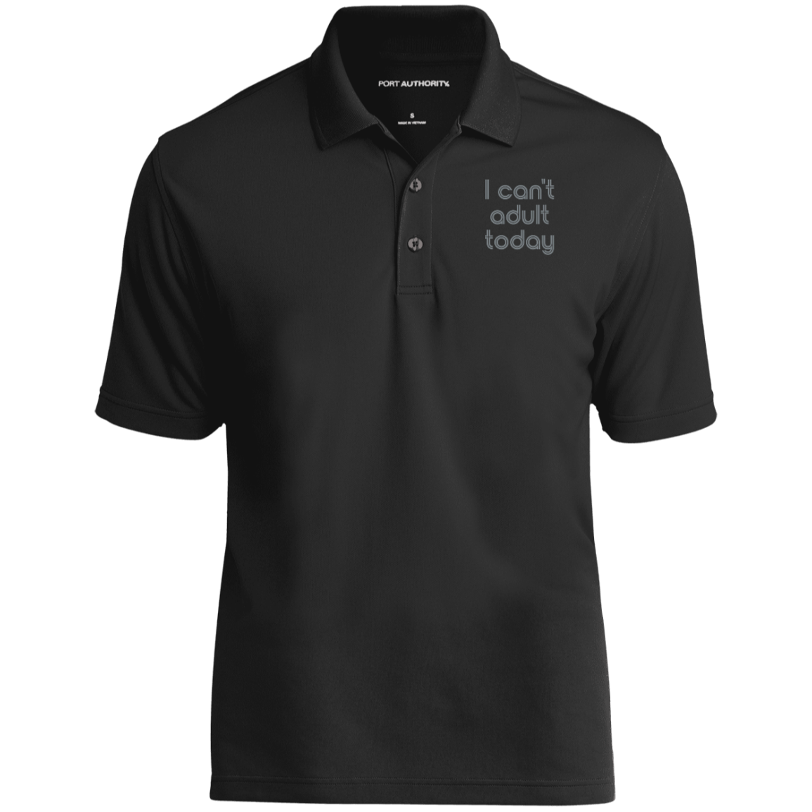"I can't adult today" Mens Polo Shirt | BetterSaid.co