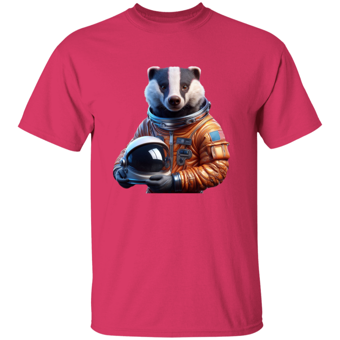 "Space Badger" Kids Cotton T-shirt | BetterSaid.co