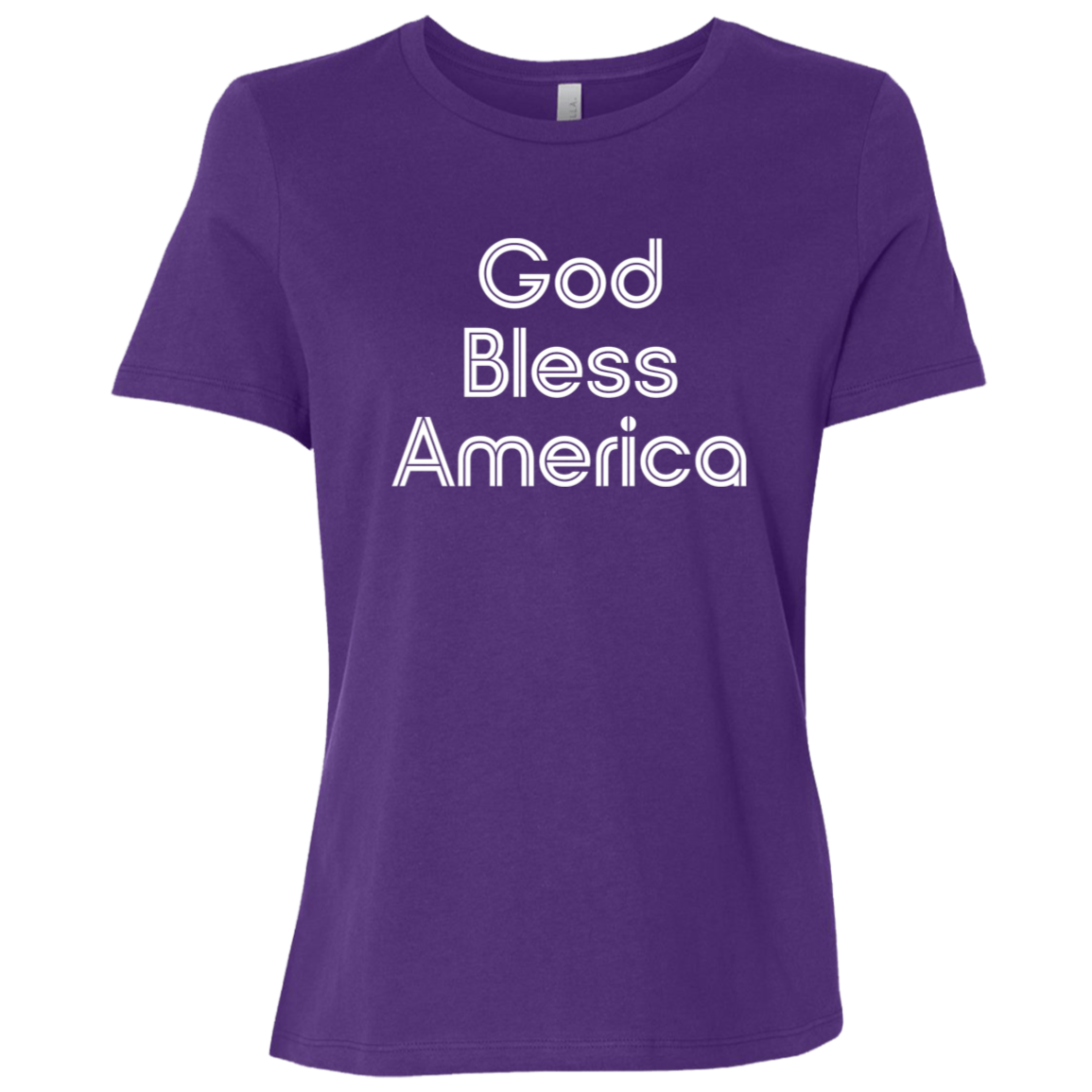 "God Bless America" Womens Relaxed T-shirt | BetterSaid.co