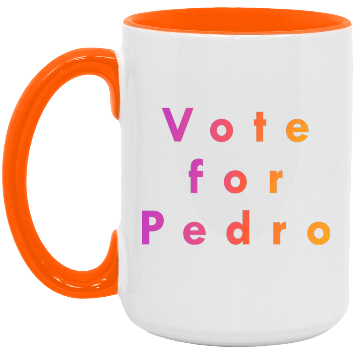 "Vote for Pedro" Coffee Cups