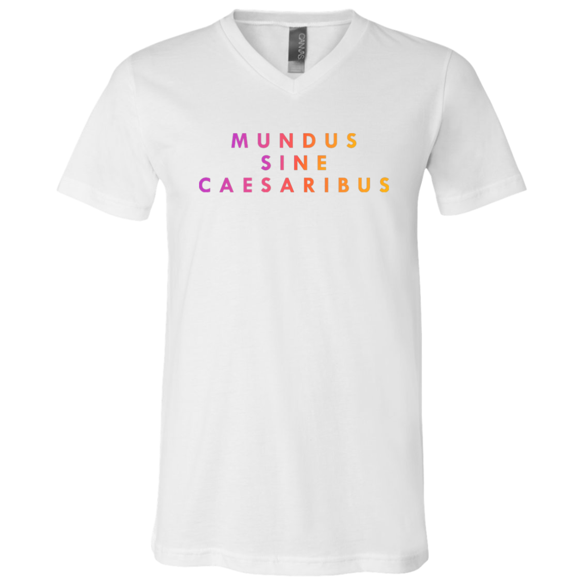 "Mundus Sine Caesaribus" Mens V-neck T-shirt