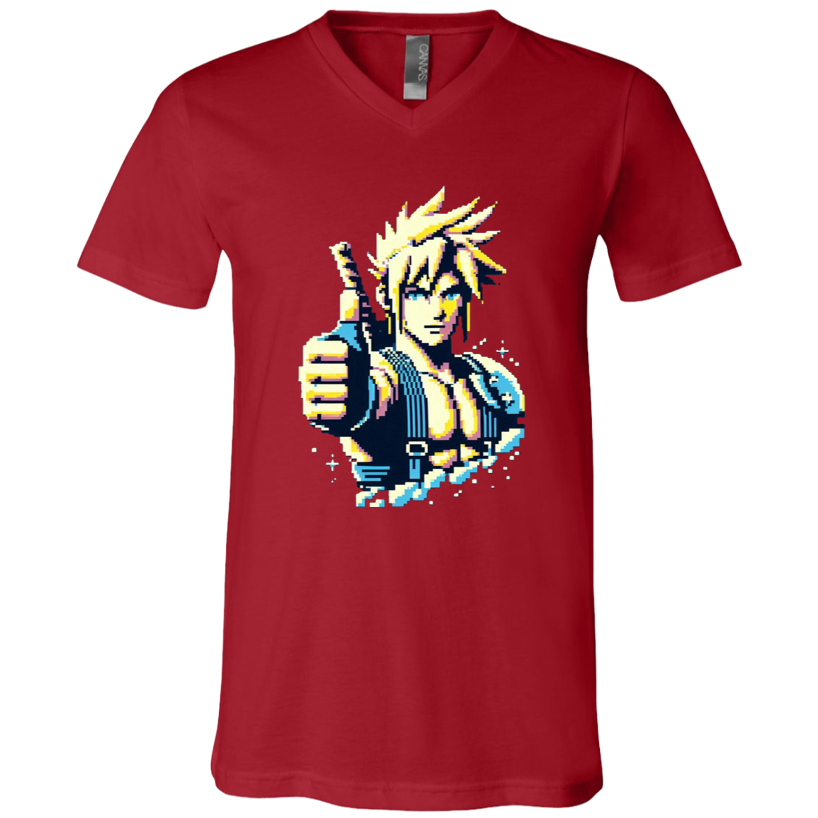 "Thumbs-up 90s Style" Mens V-neck T-shirt | BetterSaid.co