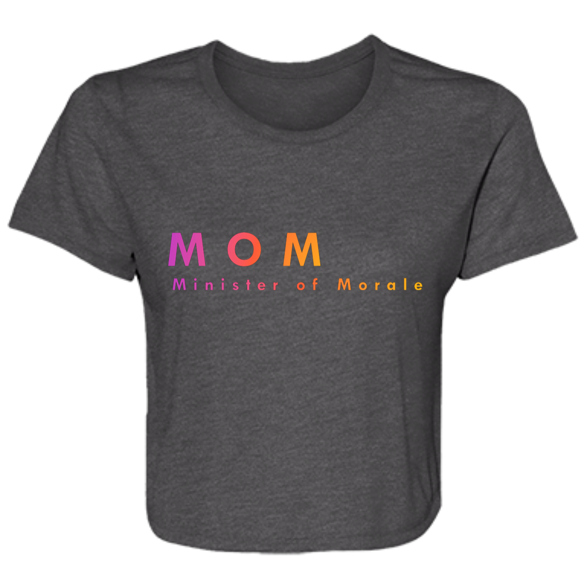 "Mom. Minister of Morale." Womens Crop Top | BetterSaid.co