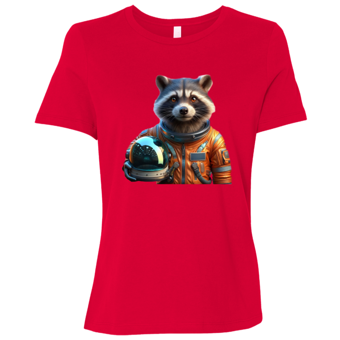 "Space Raccoon" Womens Relaxed T-shirt | BetterSaid.co