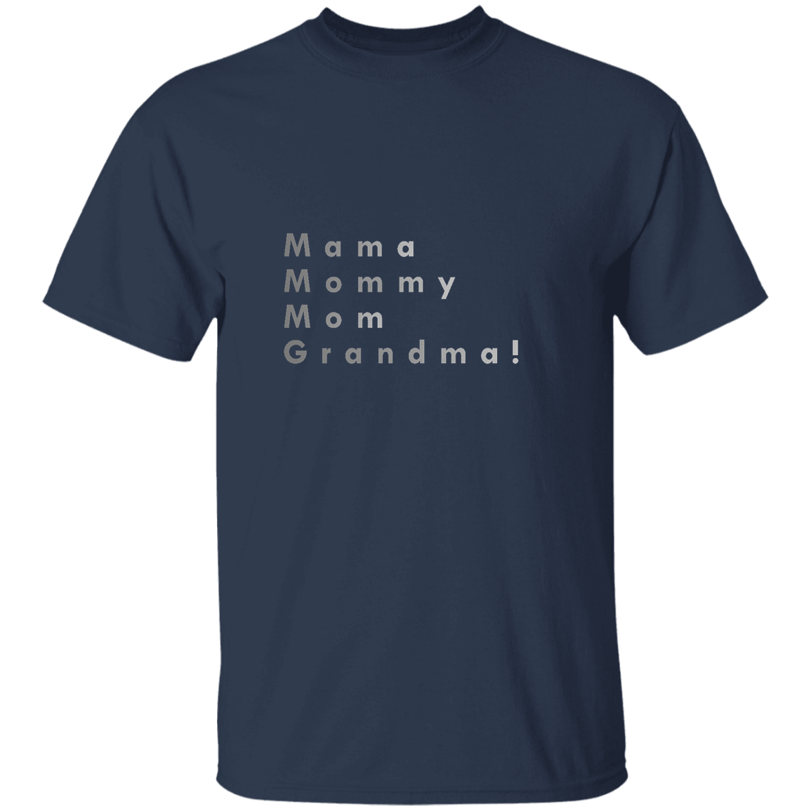 "Mama, Mommy, Mom, Grandma!" Mens T-shirt | BetterSaid.co