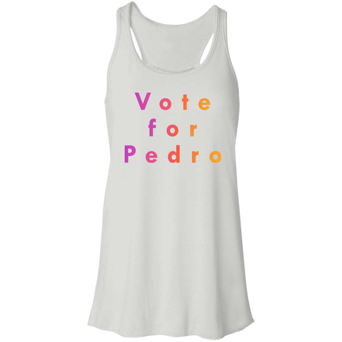 "Vote for Pedro" Flowy Racerback Tank