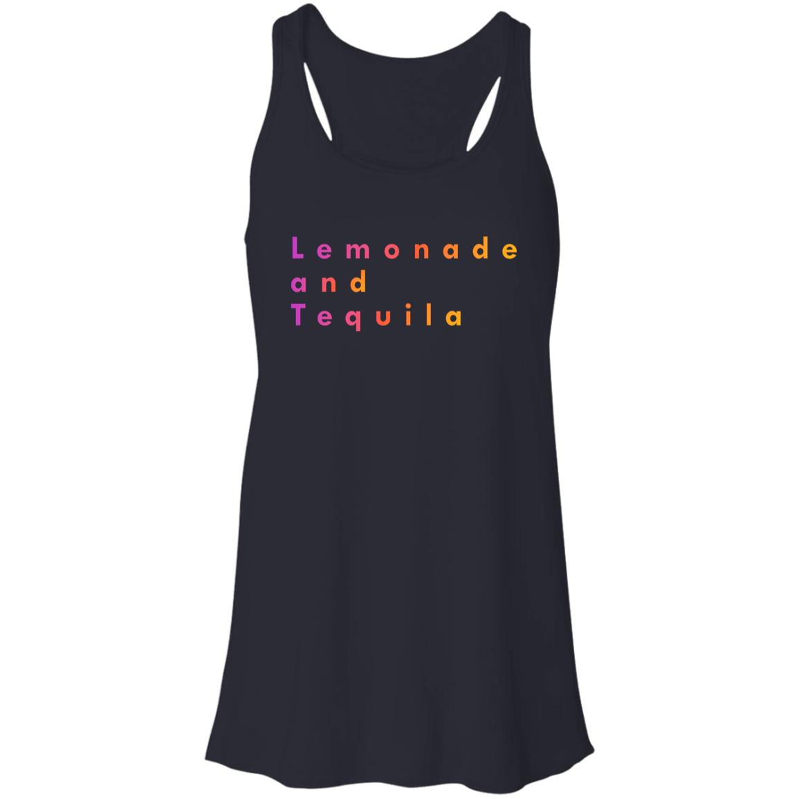 "Lemonade and Tequila" Flowy Racerback Tank