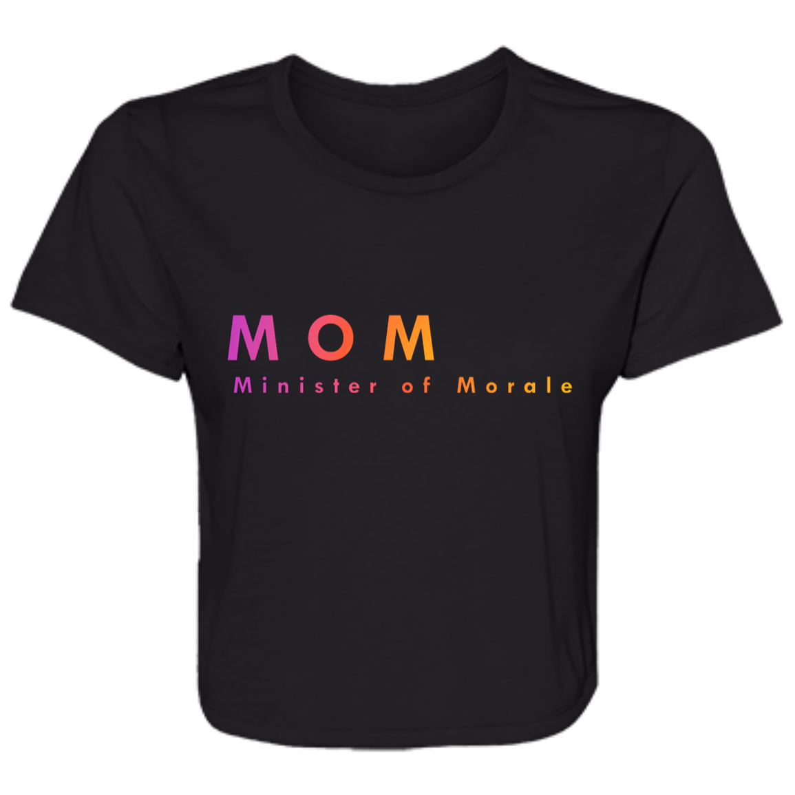 "Mom. Minister of Morale." Womens Crop Top | BetterSaid.co