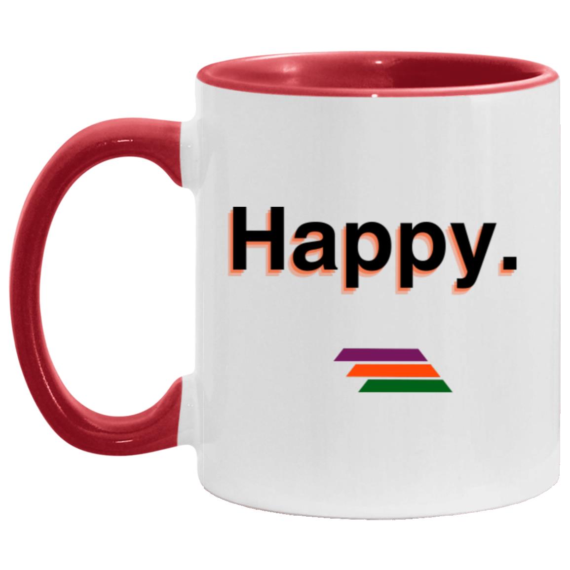 "Happy." Coffee Cups | BetterSaid.co