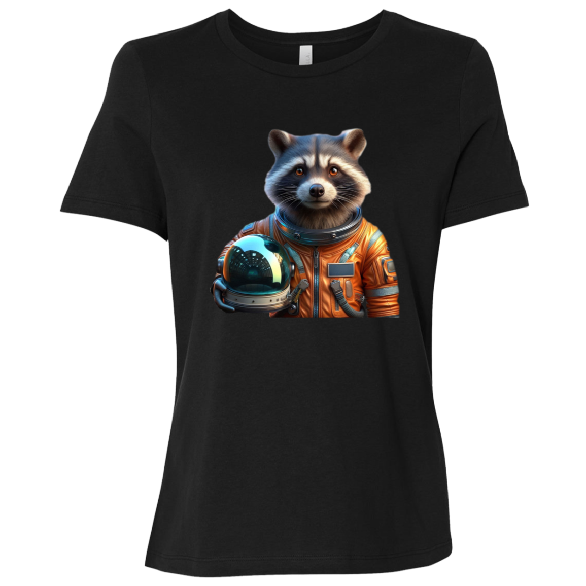 "Space Raccoon" Womens Relaxed T-shirt | BetterSaid.co