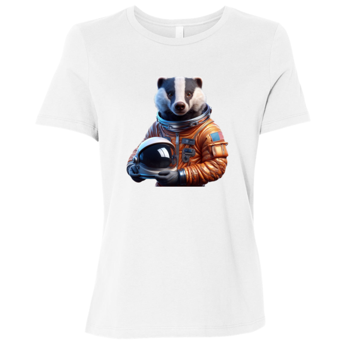 "Space Badger" Womens Relaxed T-shirt | BetterSaid.co