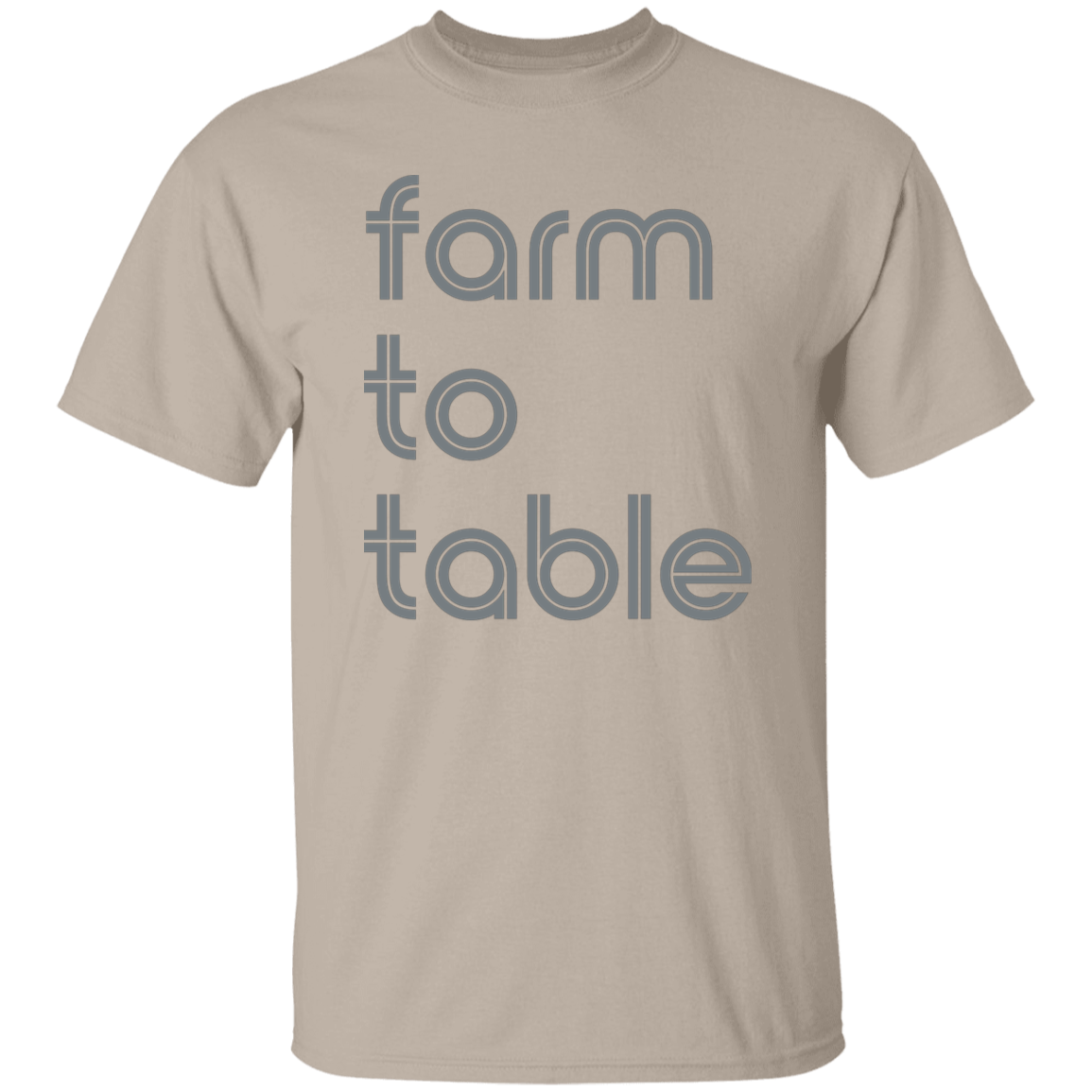 "Farm to table." Mens T-shirt | BetterSaid.co