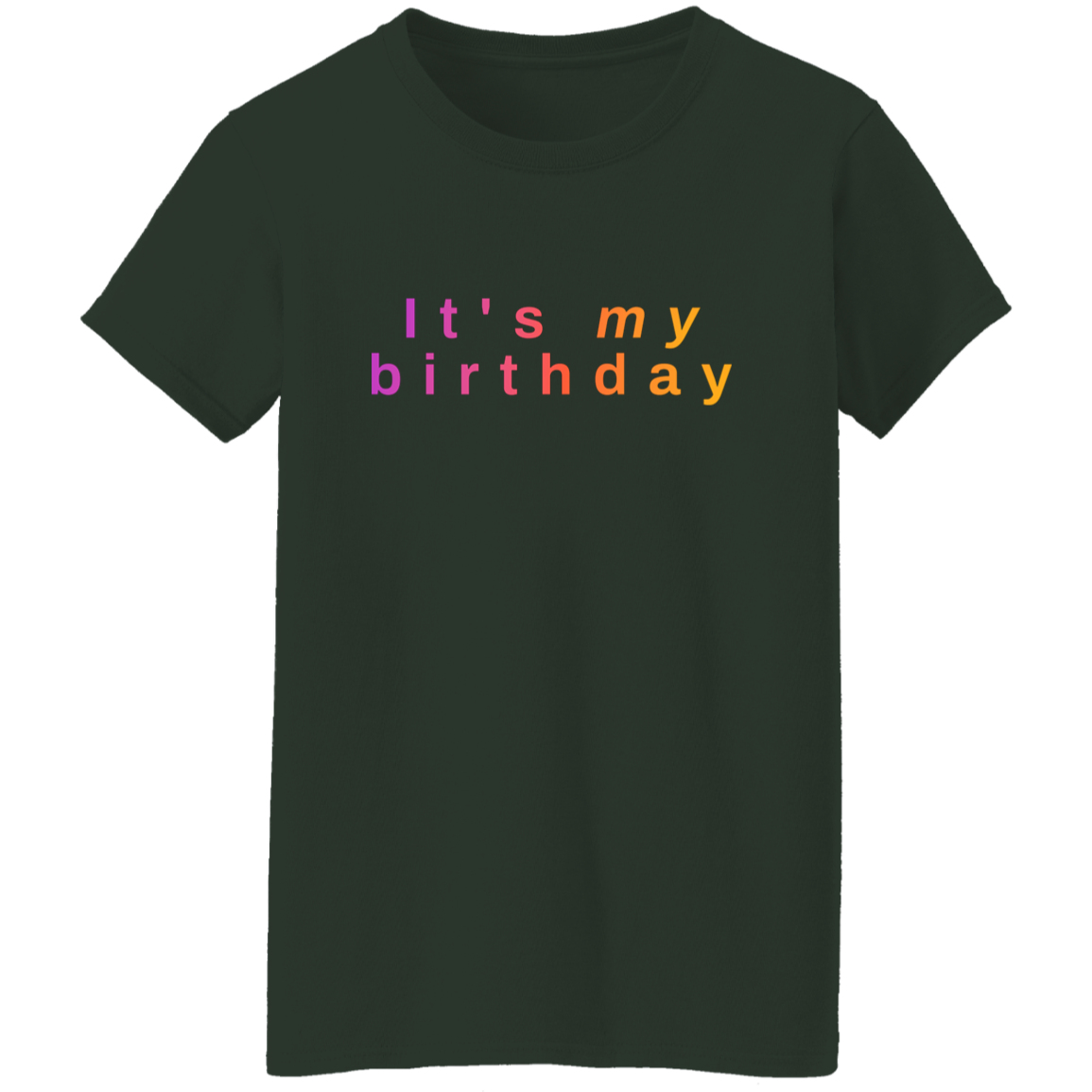 "It's my birthday" Womens T-shirt | BetterSaid.co