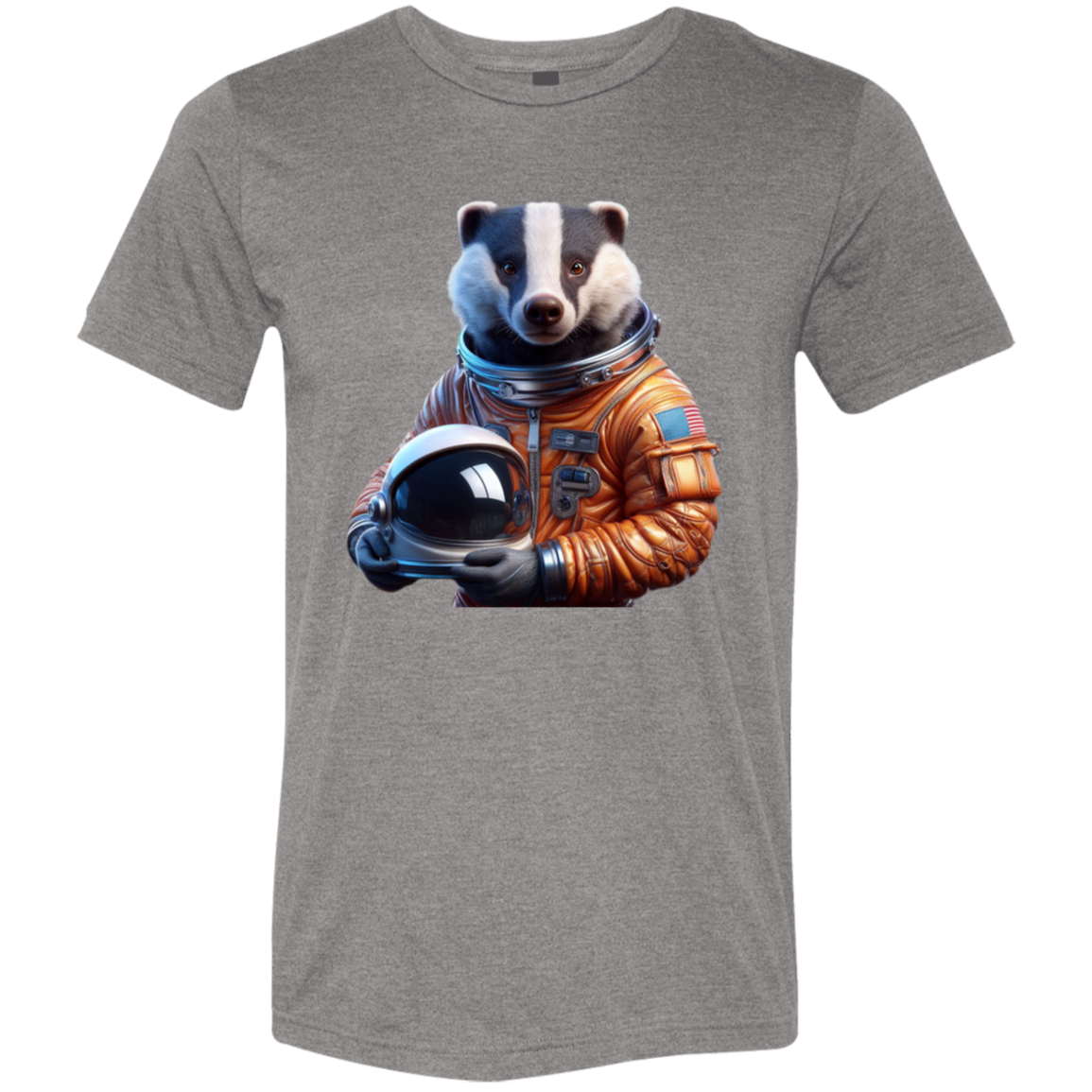 "Space Badger" Tri-blend T-shirt | BetterSaid.co