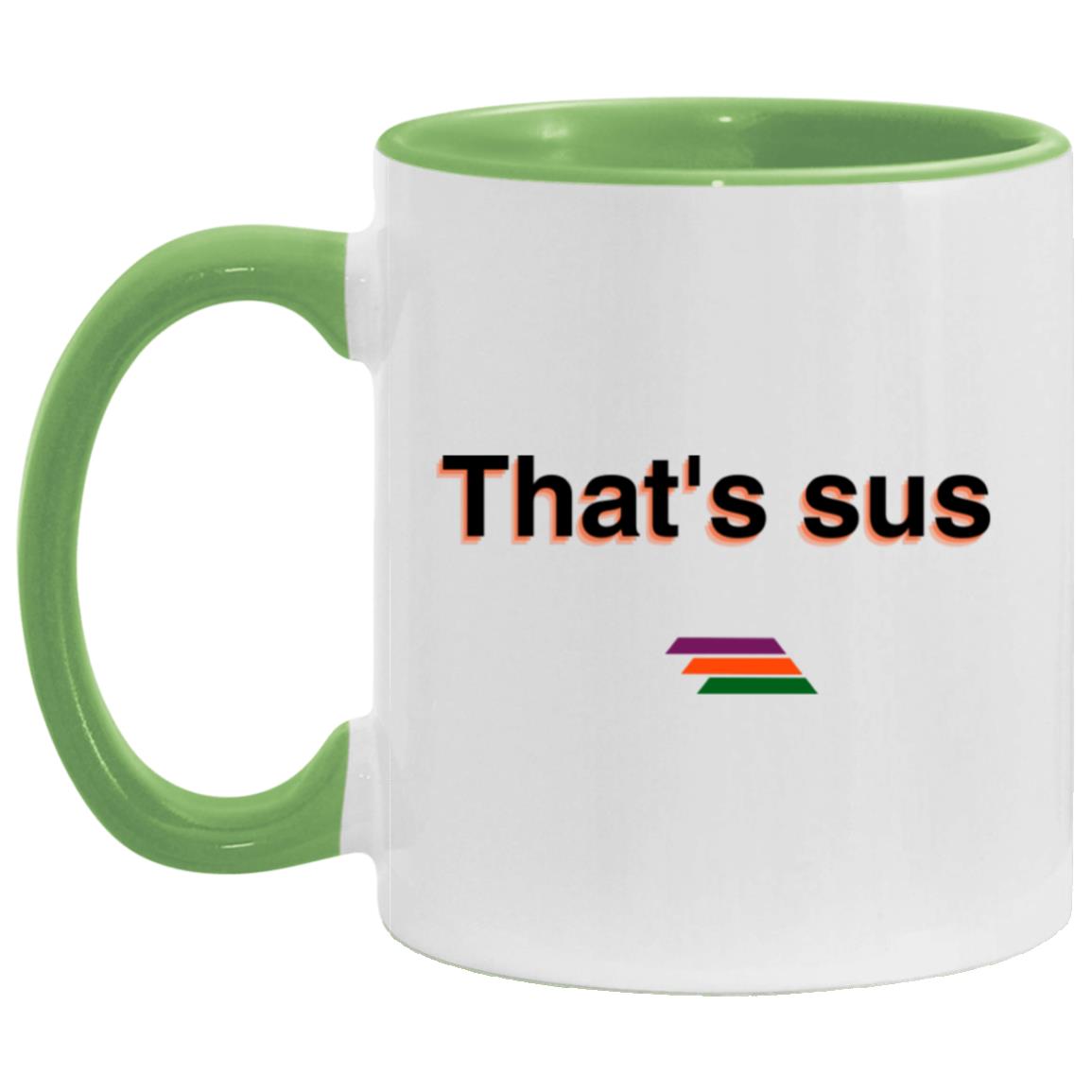 "That's sus" Coffee Cups | BetterSaid.co