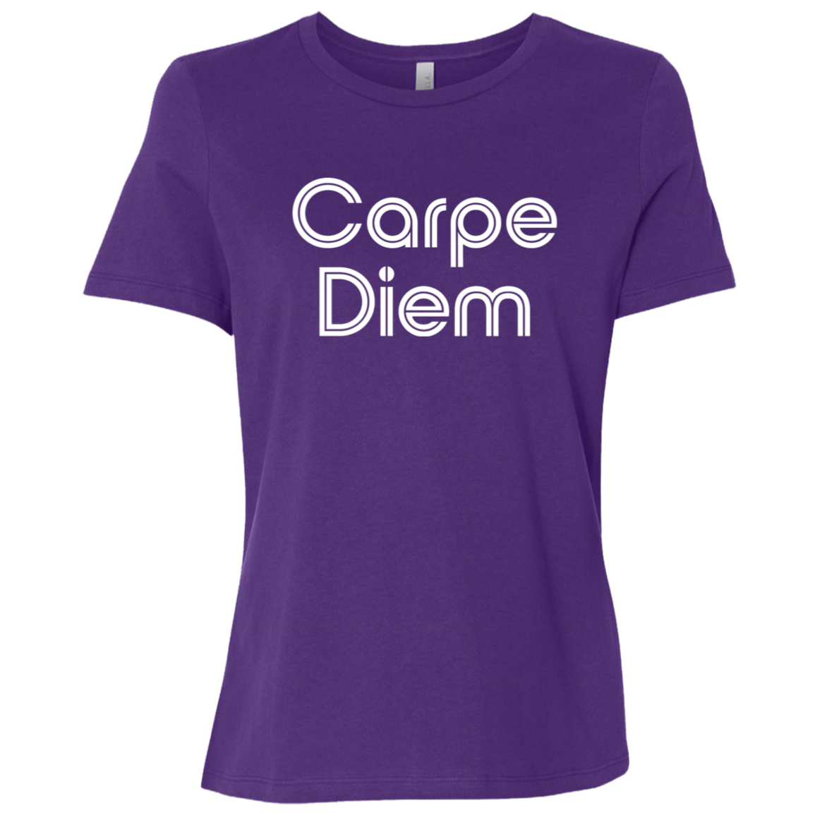 "Carpe diem." Womens Relaxed T-shirt | BetterSaid.co