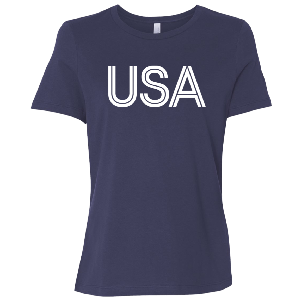 "USA" Womens Relaxed T-shirt | BetterSaid.co