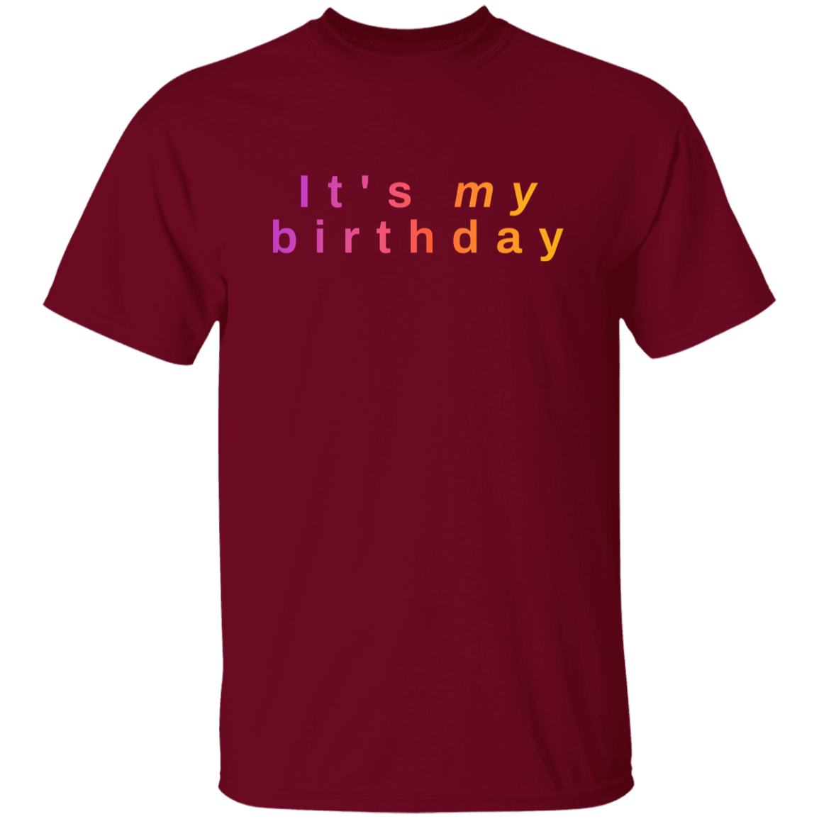 "It's my birthday" Mens T-shirt | BetterSaid.co