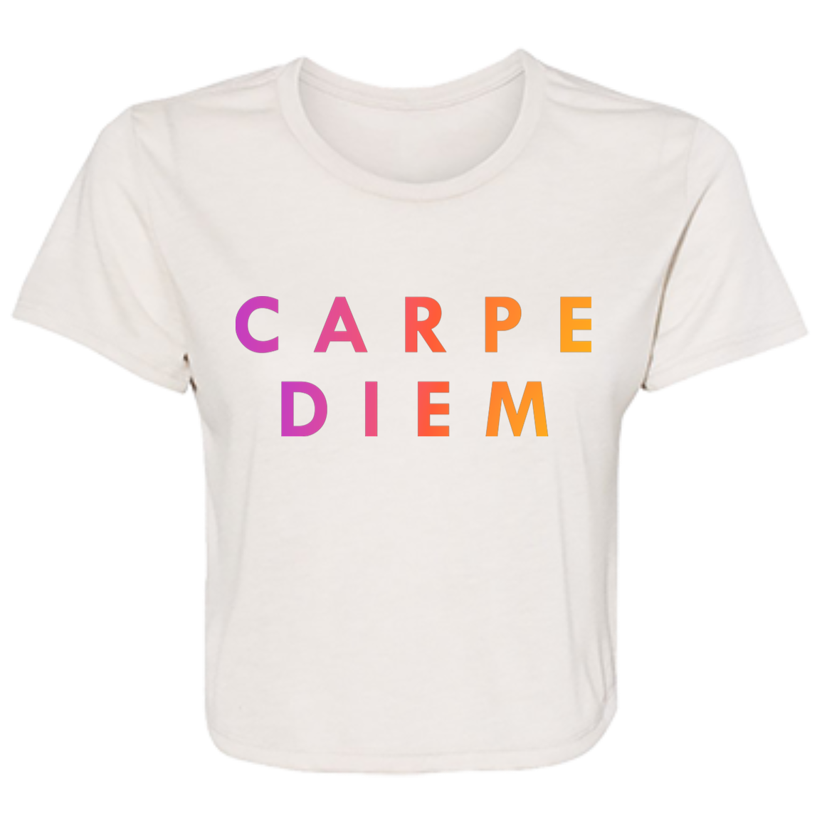 "Carpe diem." Womens Crop Top | BetterSaid.co