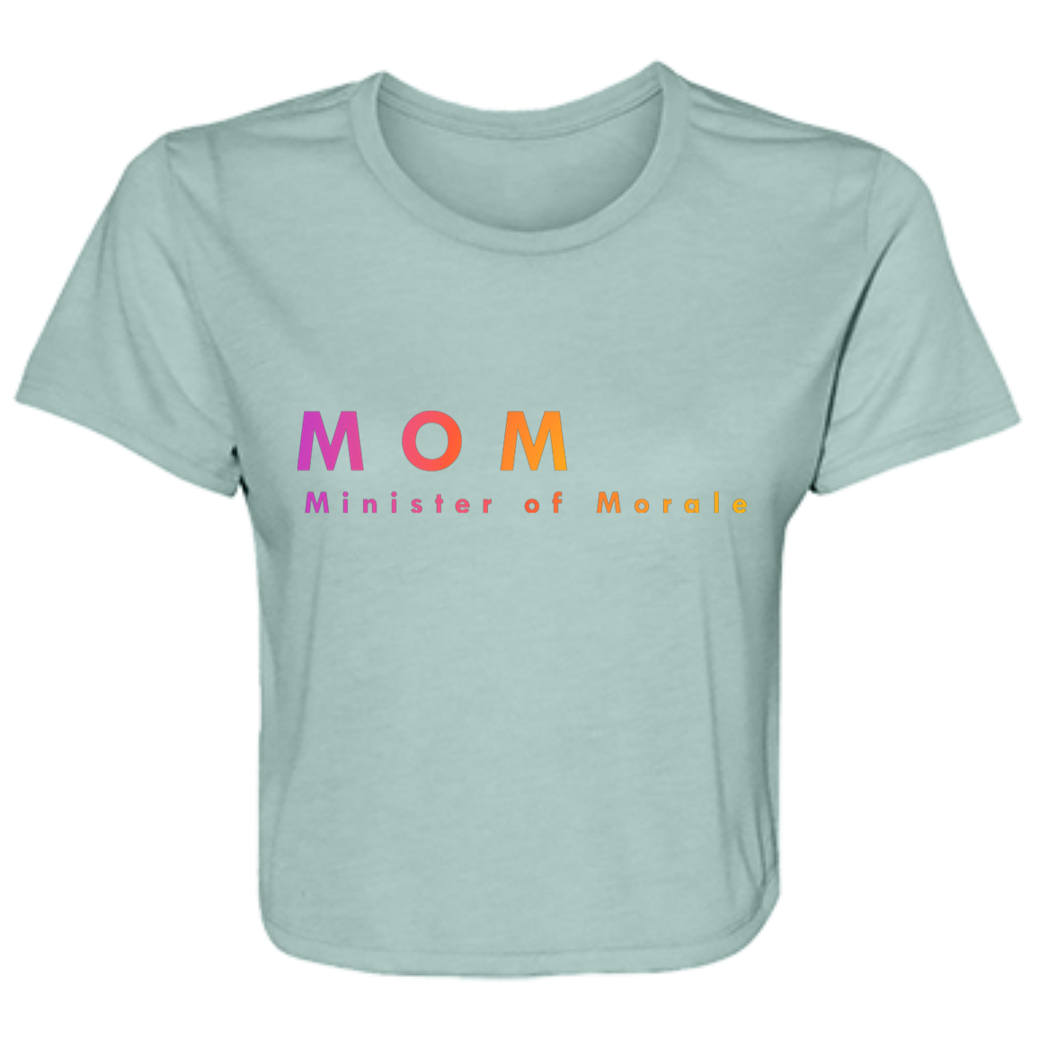 "Mom. Minister of Morale." Womens Crop Top | BetterSaid.co