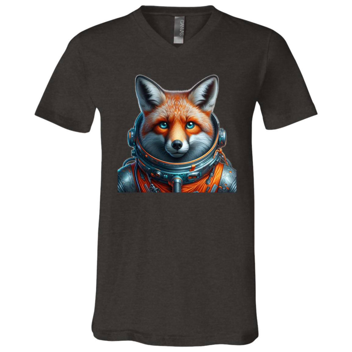 "Space Fox" Mens V-neck T-shirt | BetterSaid.co