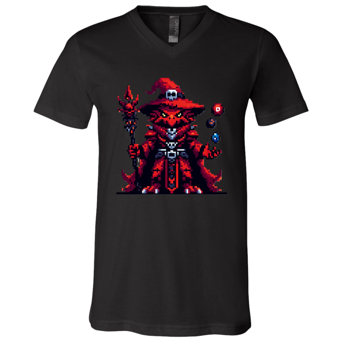 "Red Dragonborn" Mens V-neck T-shirt | BetterSaid.co