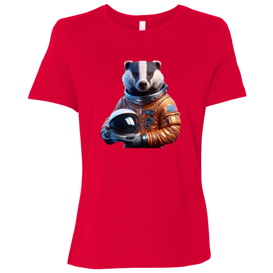 "Space Badger" Womens Relaxed T-shirt | BetterSaid.co