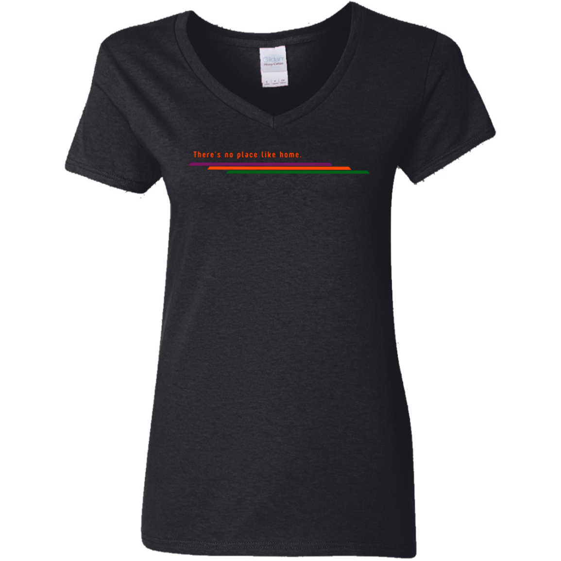 "There's no place like home." Womens V-neck T-shirt | BetterSaid.co
