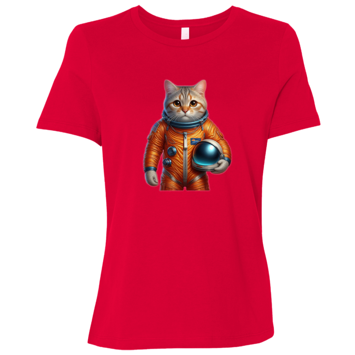 "Space Cat" Womens Relaxed T-shirt | BetterSaid.co