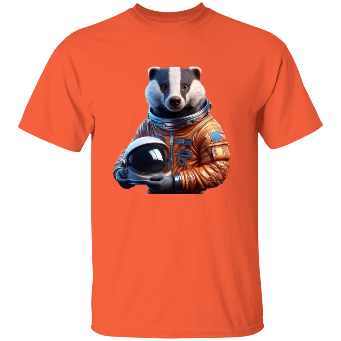 "Space Badger" Kids Cotton T-shirt | BetterSaid.co