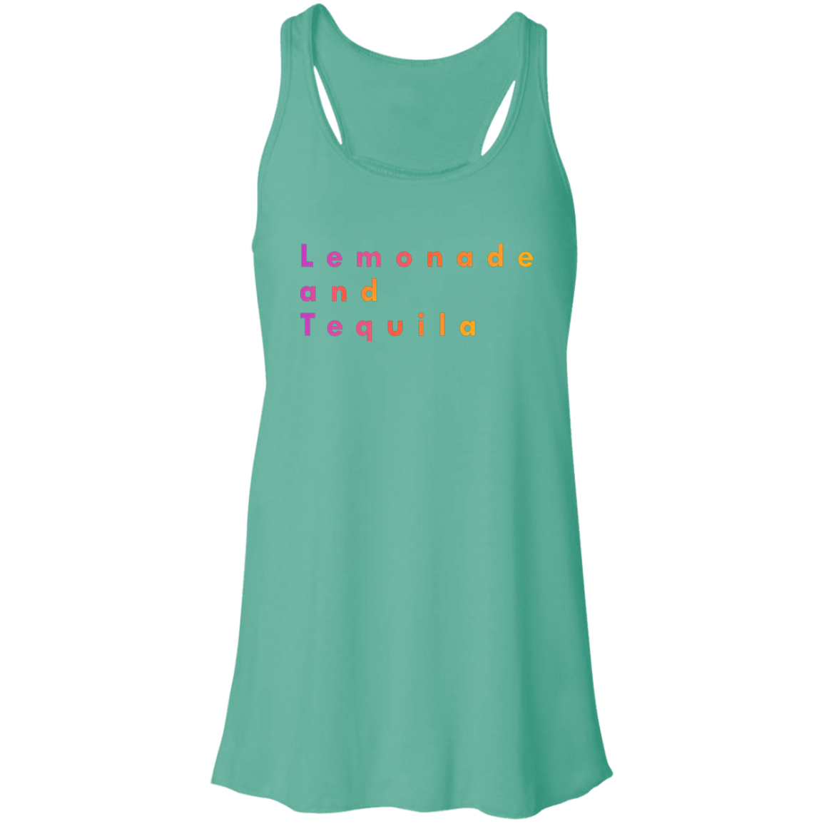 "Lemonade and Tequila" Flowy Racerback Tank
