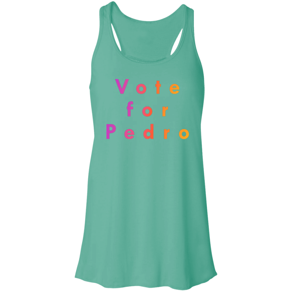 "Vote for Pedro" Flowy Racerback Tank