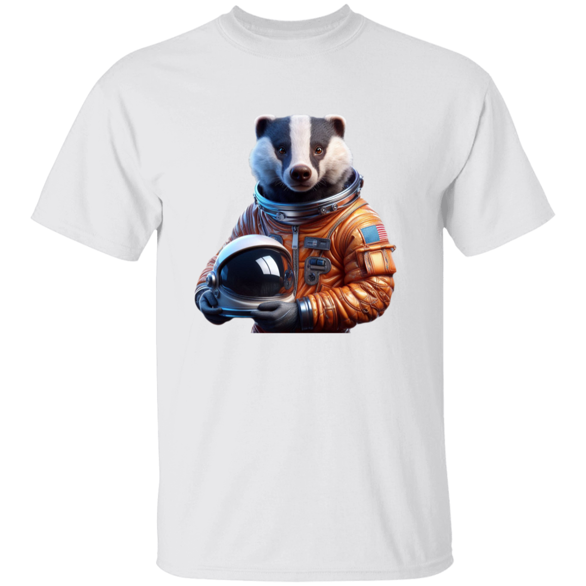 "Space Badger" Kids Cotton T-shirt | BetterSaid.co