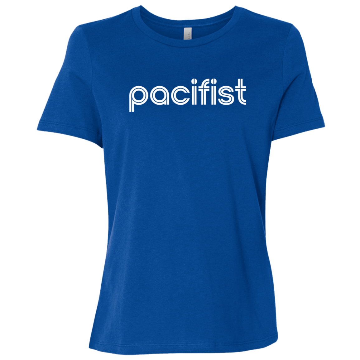 "pacifist" Womens Relaxed T-shirt | BetterSaid.co