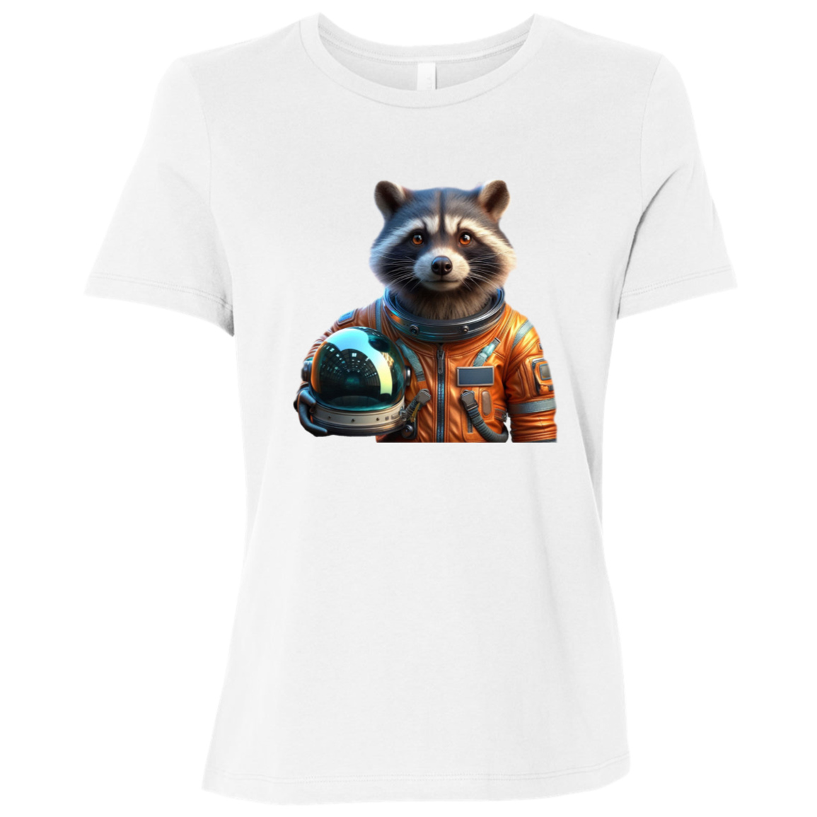 "Space Raccoon" Womens Relaxed T-shirt | BetterSaid.co