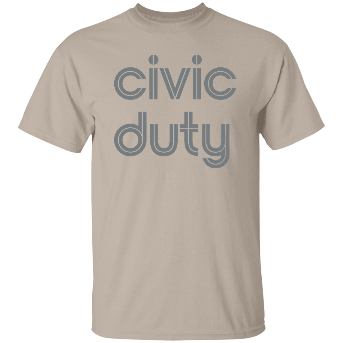 "Civic duty." Mens T-shirt | BetterSaid.co