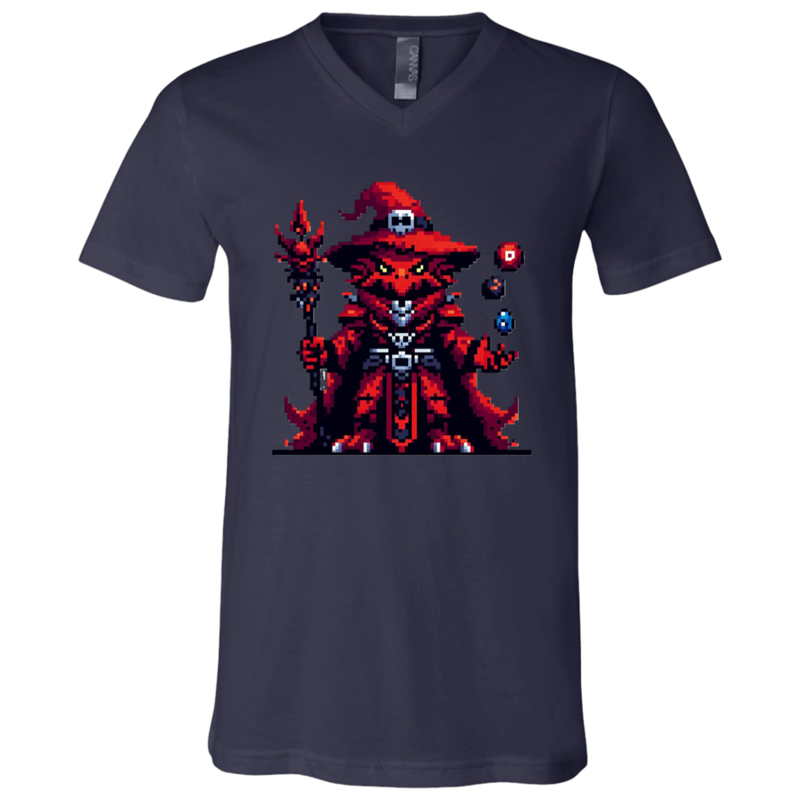 "Red Dragonborn" Mens V-neck T-shirt | BetterSaid.co