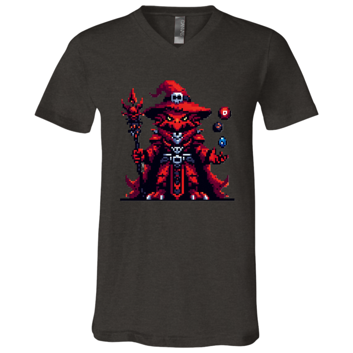 "Red Dragonborn" Mens V-neck T-shirt | BetterSaid.co