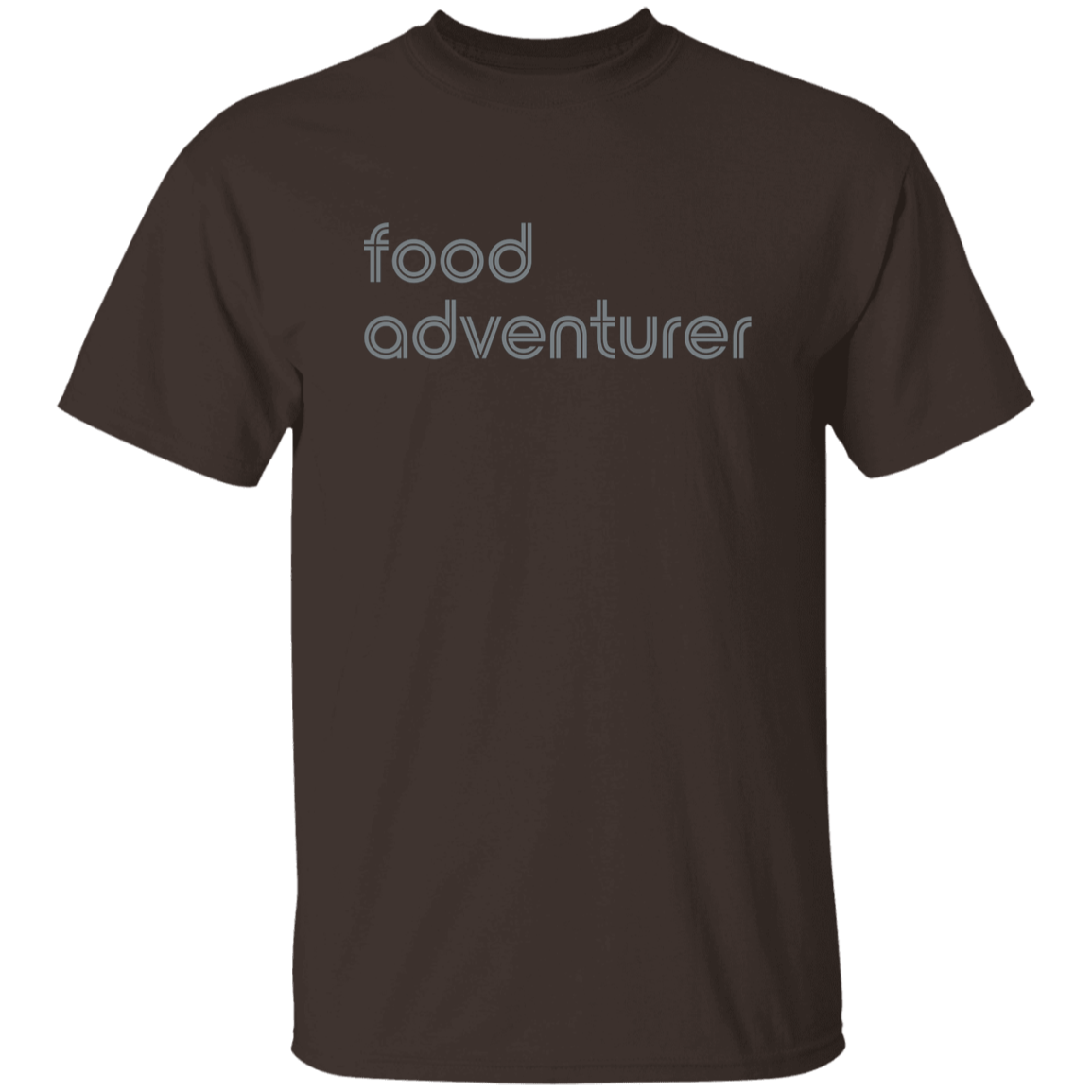 "Food adventurer." Mens T-shirt | BetterSaid.co