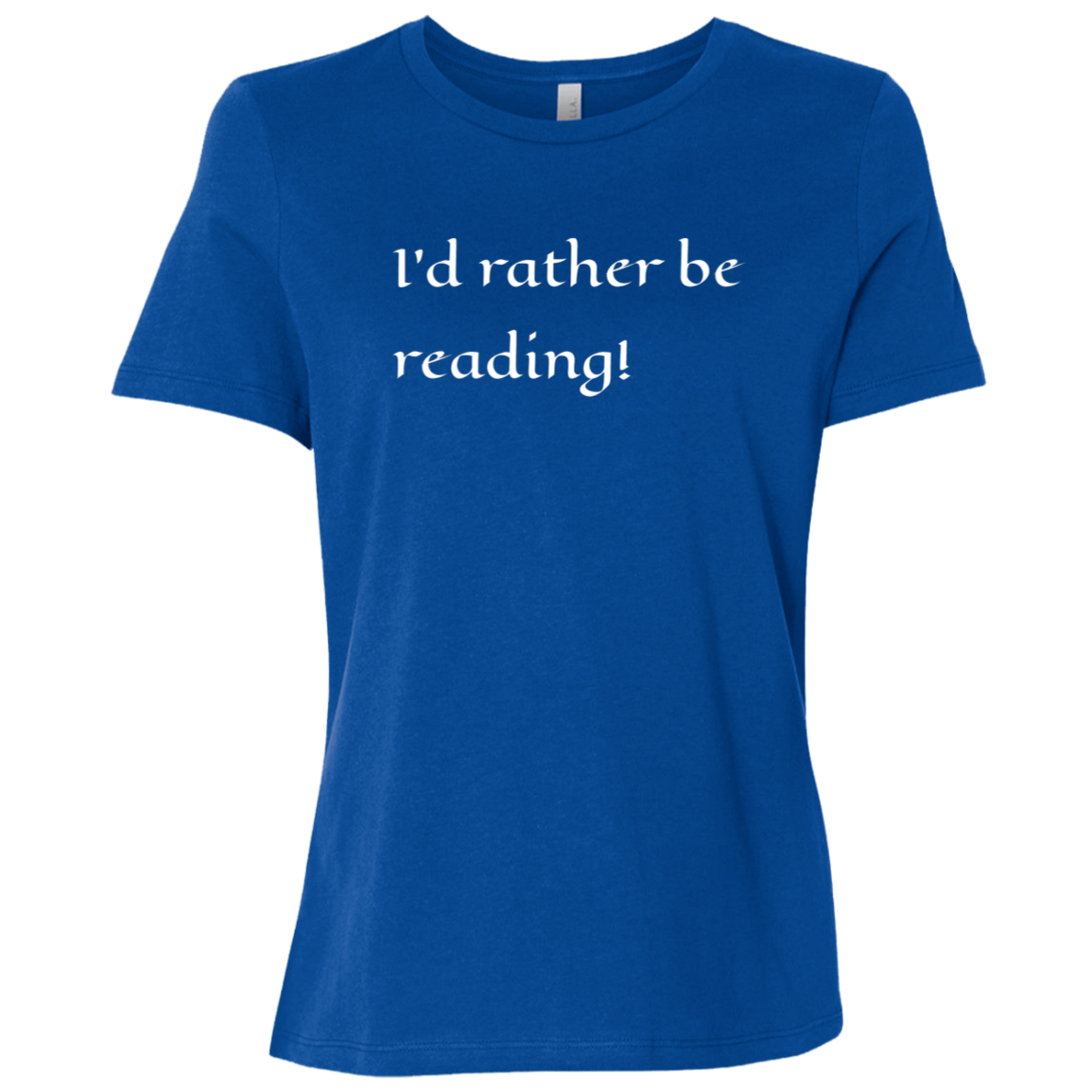 "Happy Reading" Womens Relaxed T-shirt | BetterSaid.co