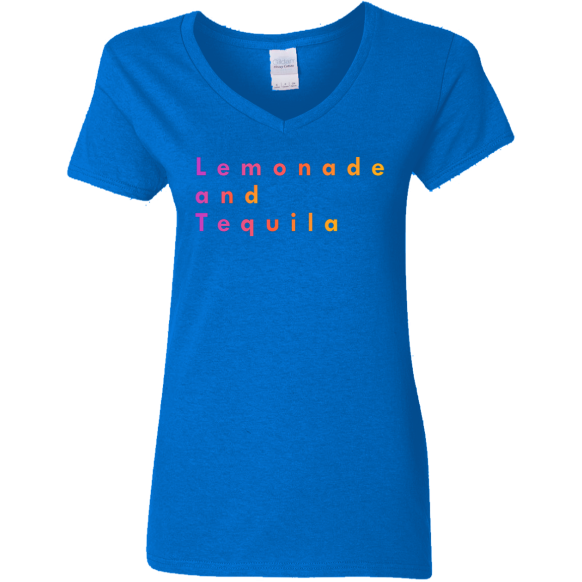 "Lemonade and Tequila" Womens V-neck T-shirt | BetterSaid.co