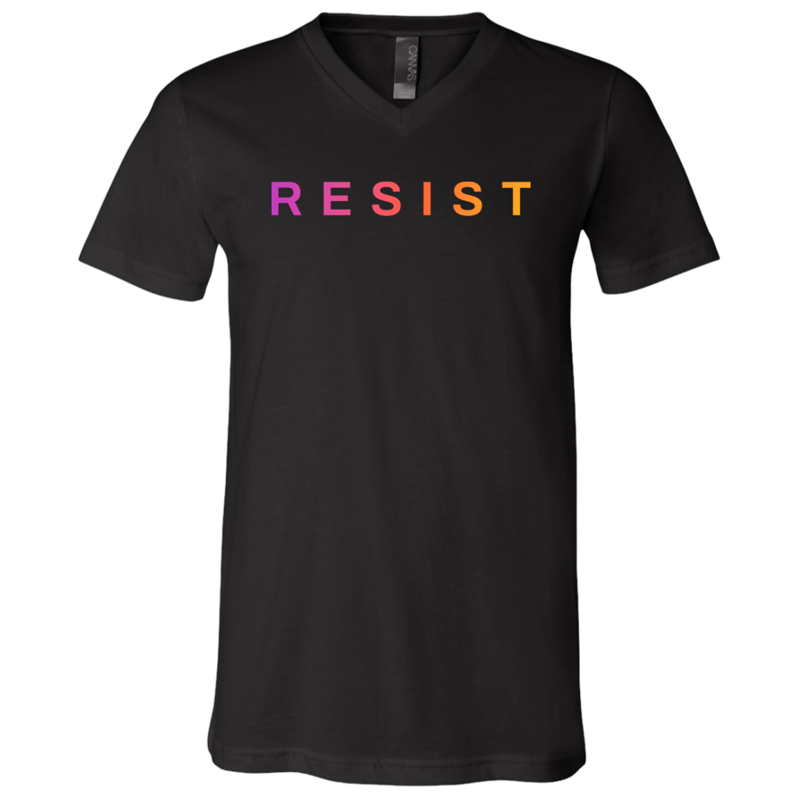 "Resist." Mens V-neck T-shirt | BetterSaid.co