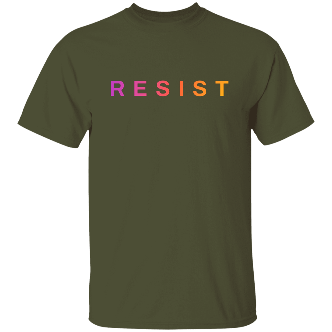 "Resist." Mens T-shirt | BetterSaid.co