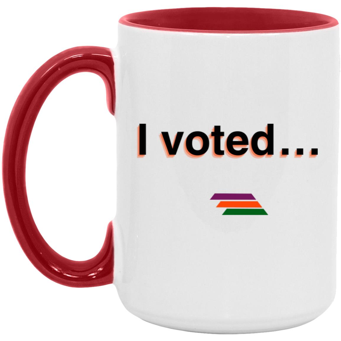 "I voted" Coffee Cups | BetterSaid.co
