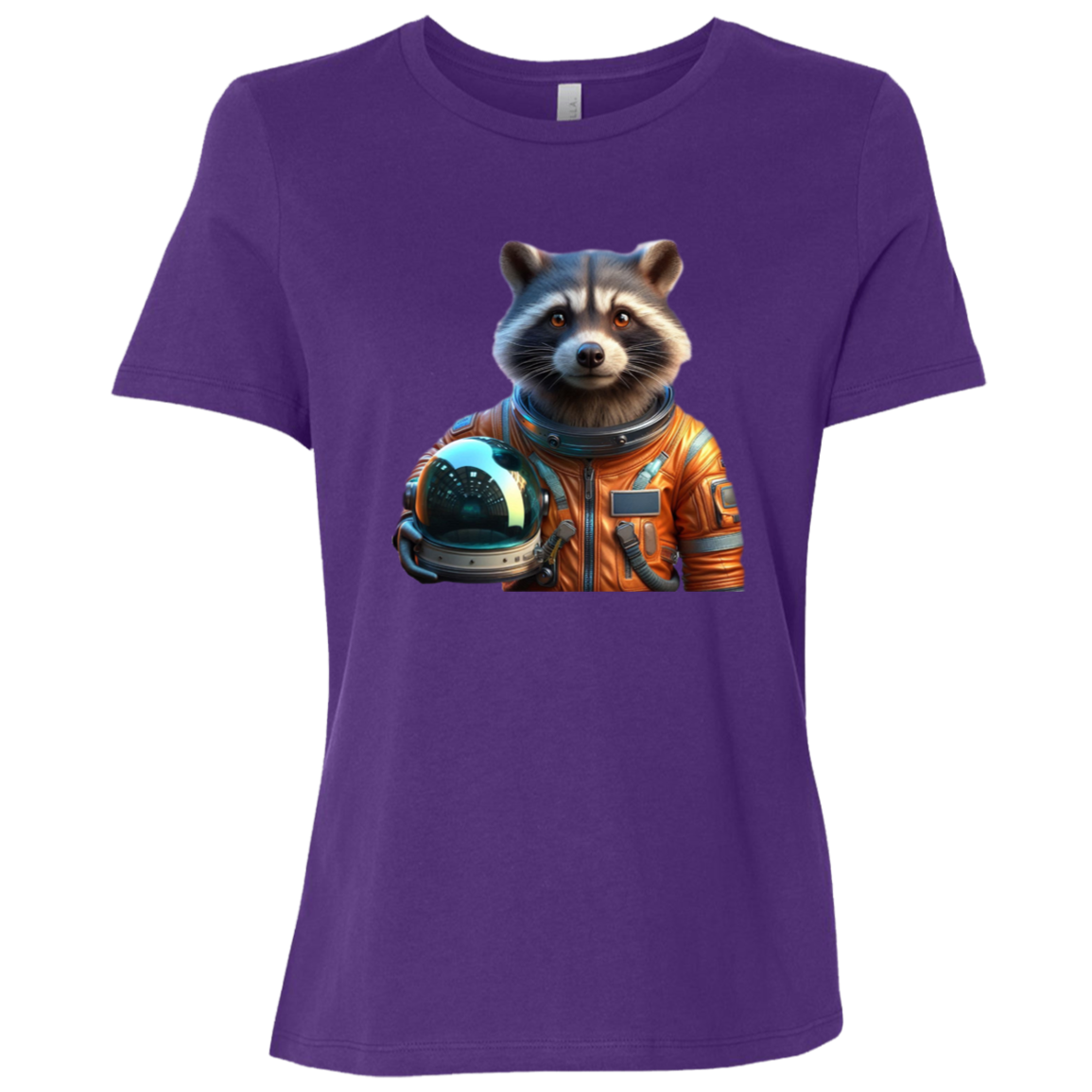 "Space Raccoon" Womens Relaxed T-shirt | BetterSaid.co