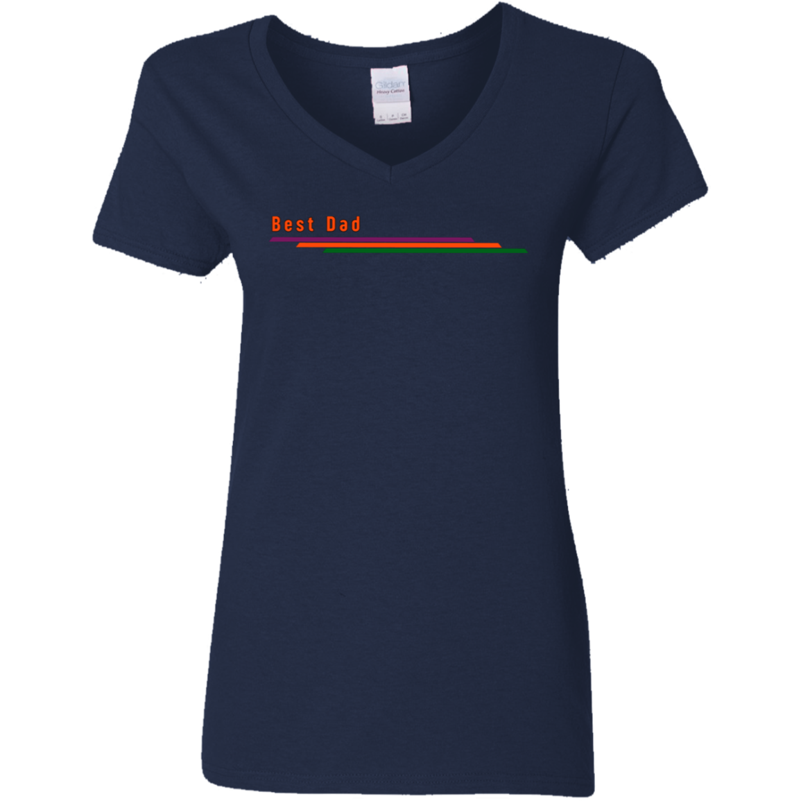 "Best Dad" Womens V-neck T-shirt | BetterSaid.co