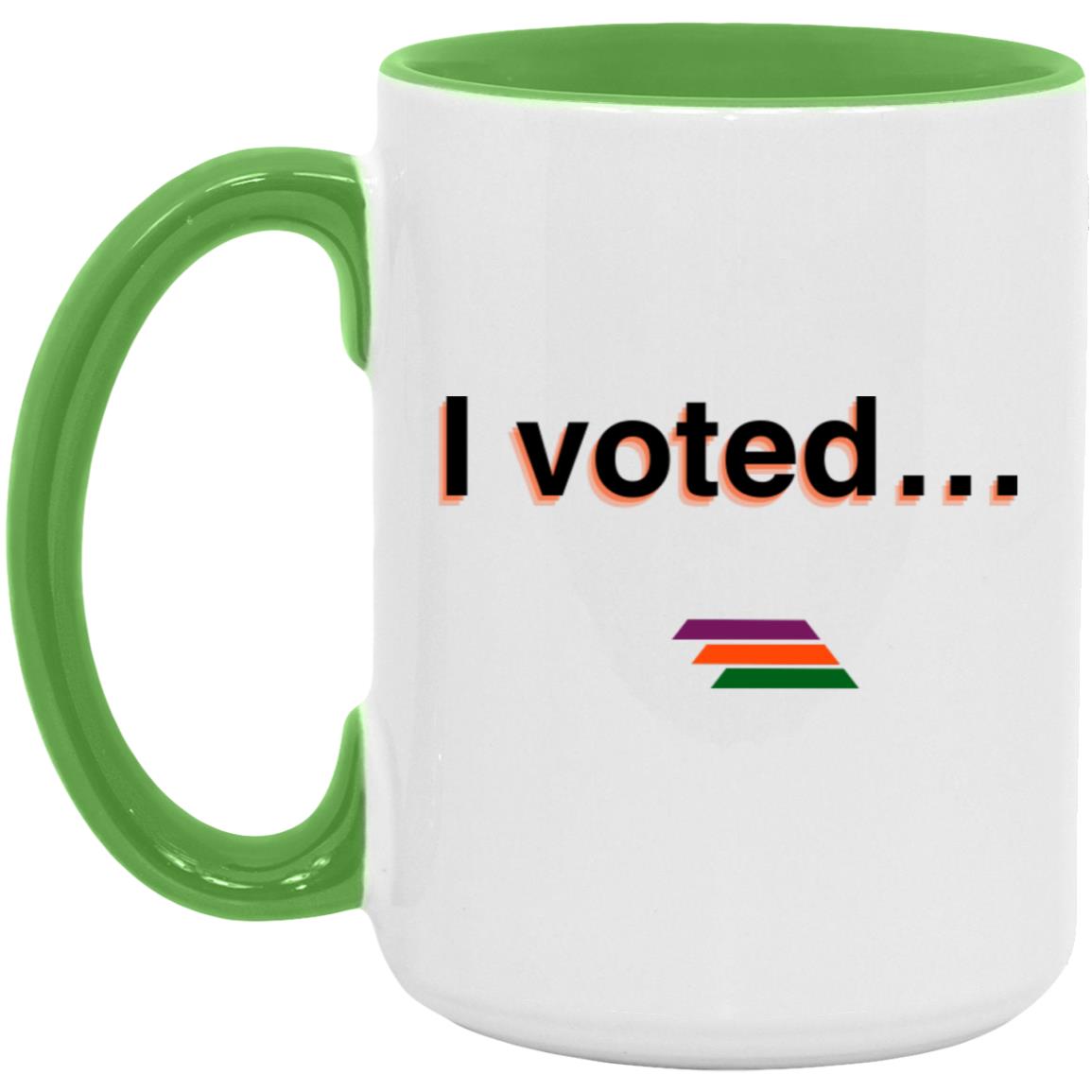 "I voted" Coffee Cups | BetterSaid.co