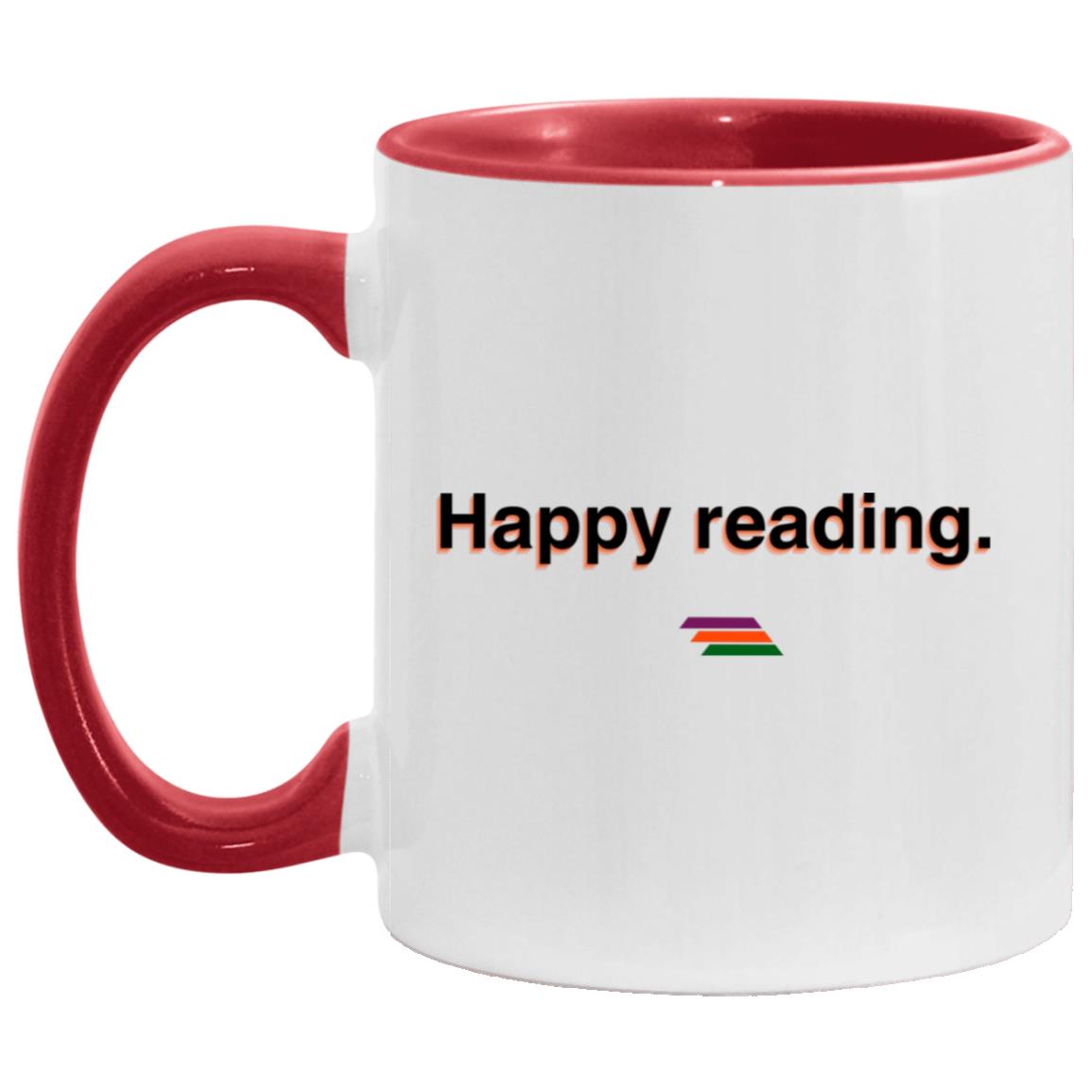 "Happy reading." Coffee Cups | BetterSaid.co