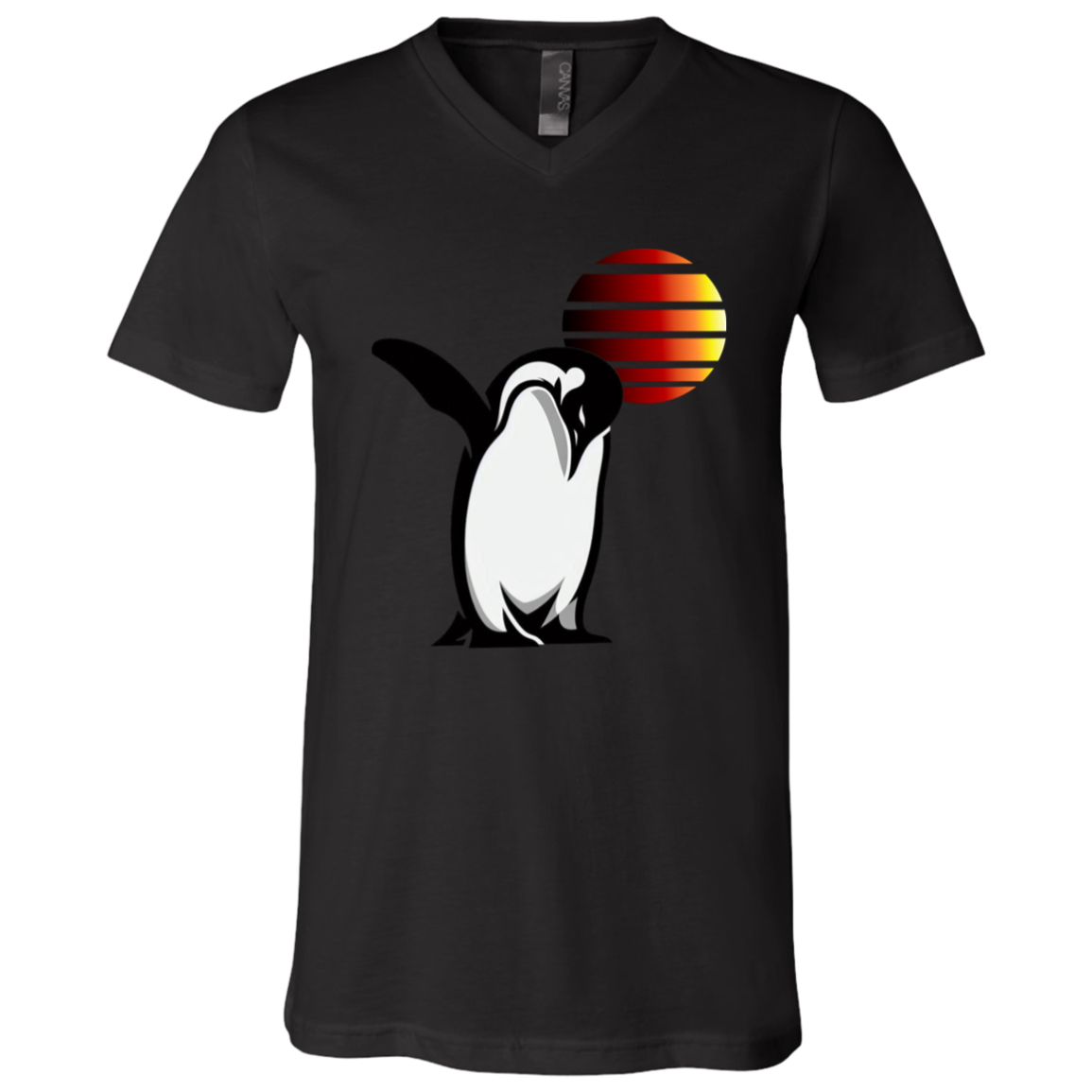 "Penguin" Mens V-neck T-shirt | BetterSaid.co