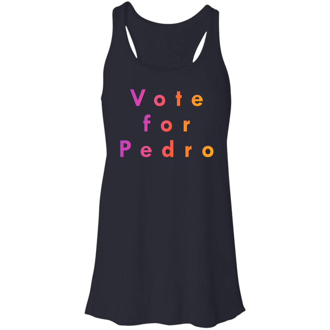 "Vote for Pedro" Flowy Racerback Tank